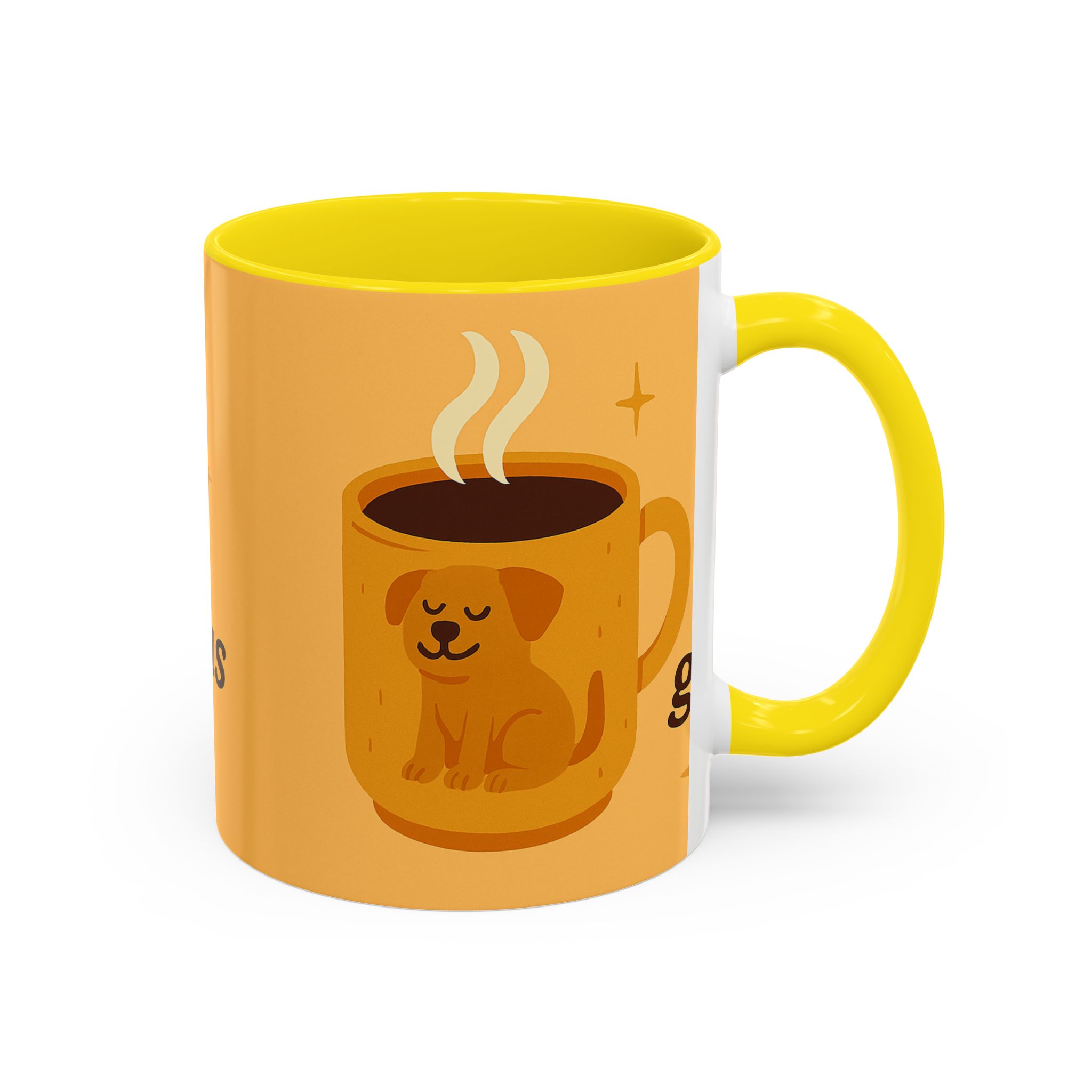 Coffee Mug — "A Cup of Hello, Gorgeous Day" Cute Dog Accent Mug - Image 26