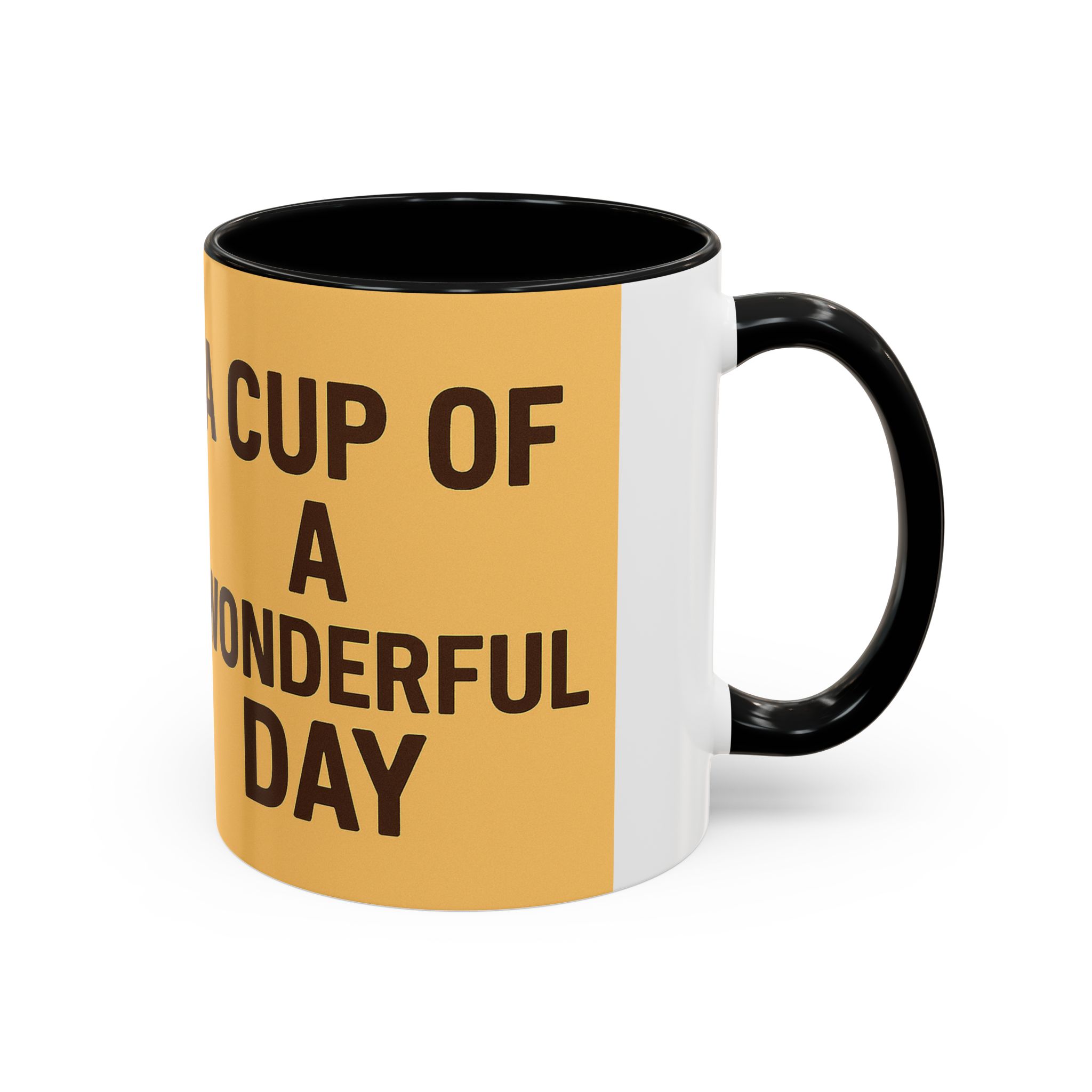 Coffee Mug — "A Cup of Sunshine, A Wonderful Day" Ceramic Accent Mug (11/15oz) - Image 3