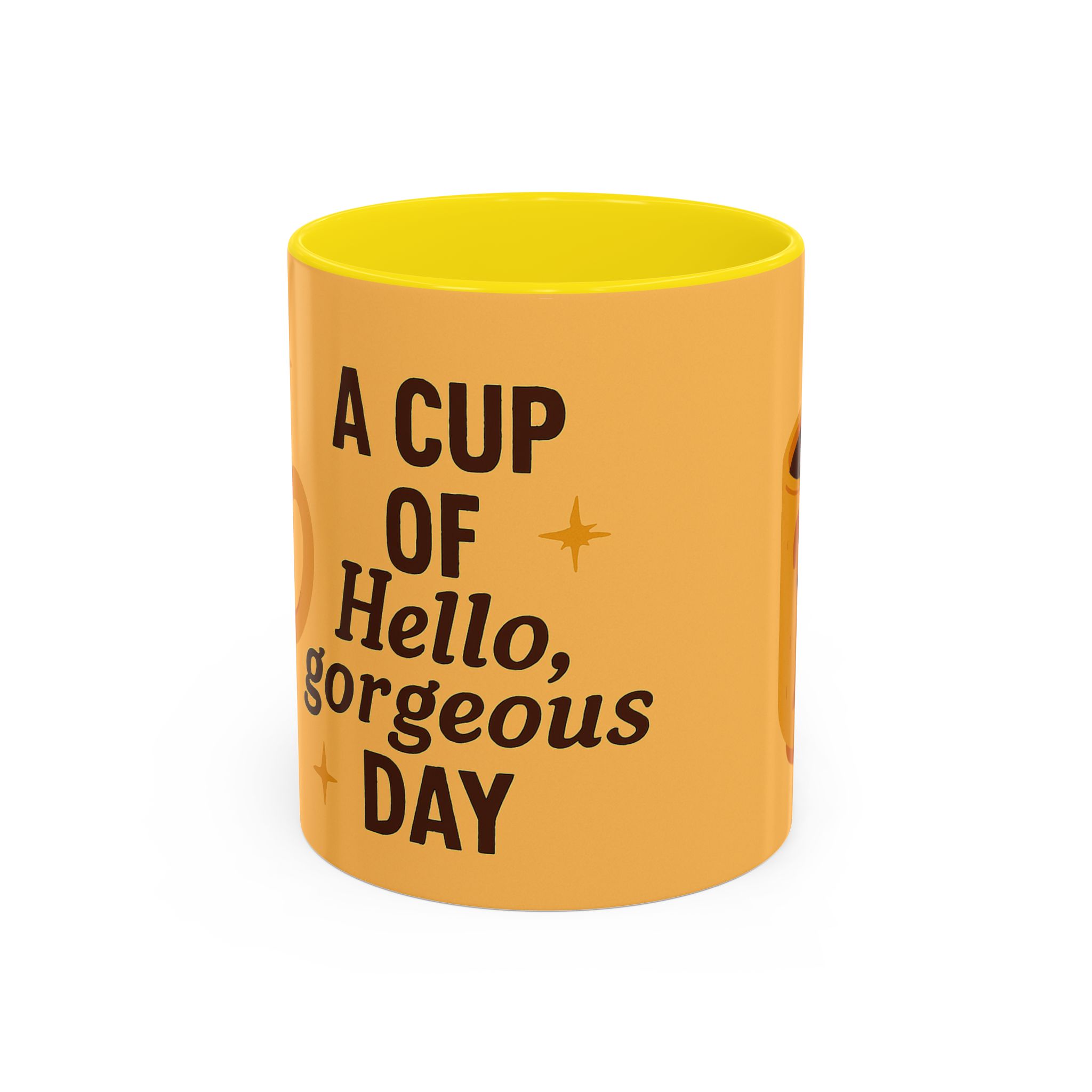 Coffee Mug — "A Cup of Hello, Gorgeous Day" Cute Dog Accent Mug - Image 25