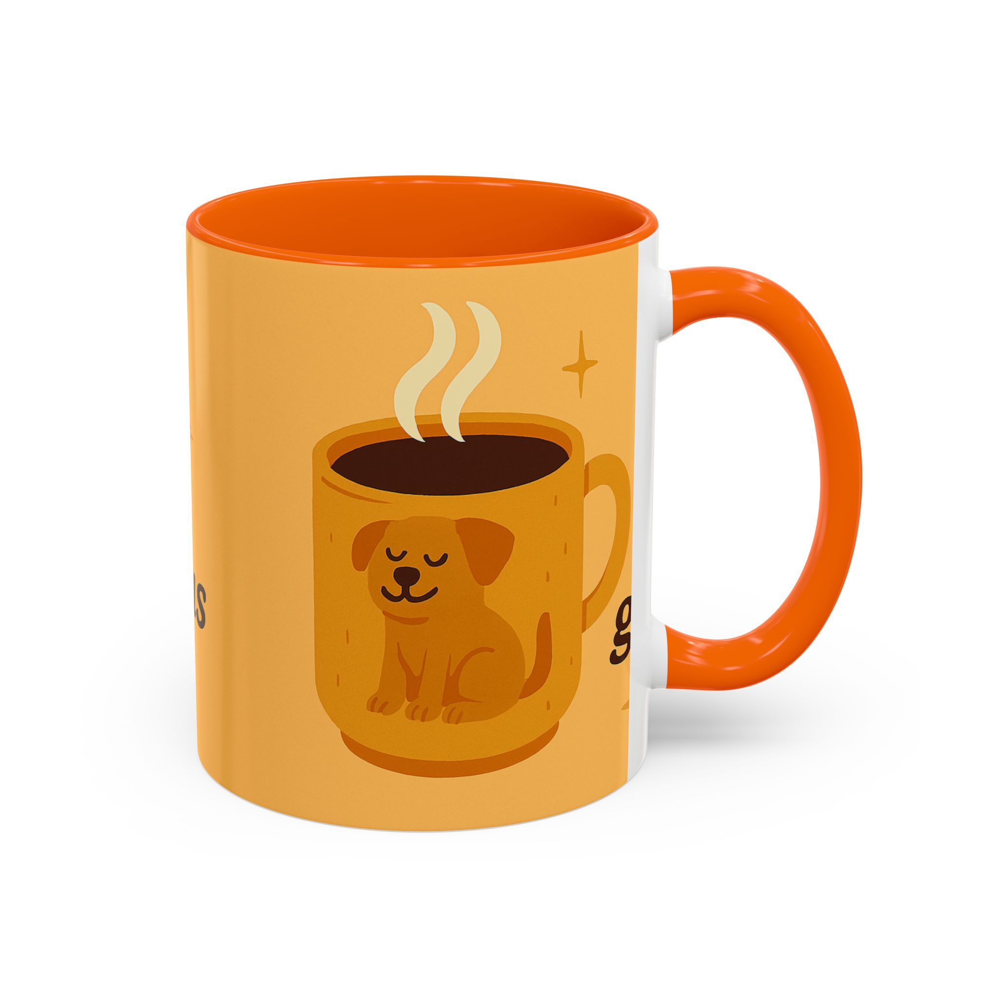 Coffee Mug — "A Cup of Hello, Gorgeous Day" Cute Dog Accent Mug - Image 22