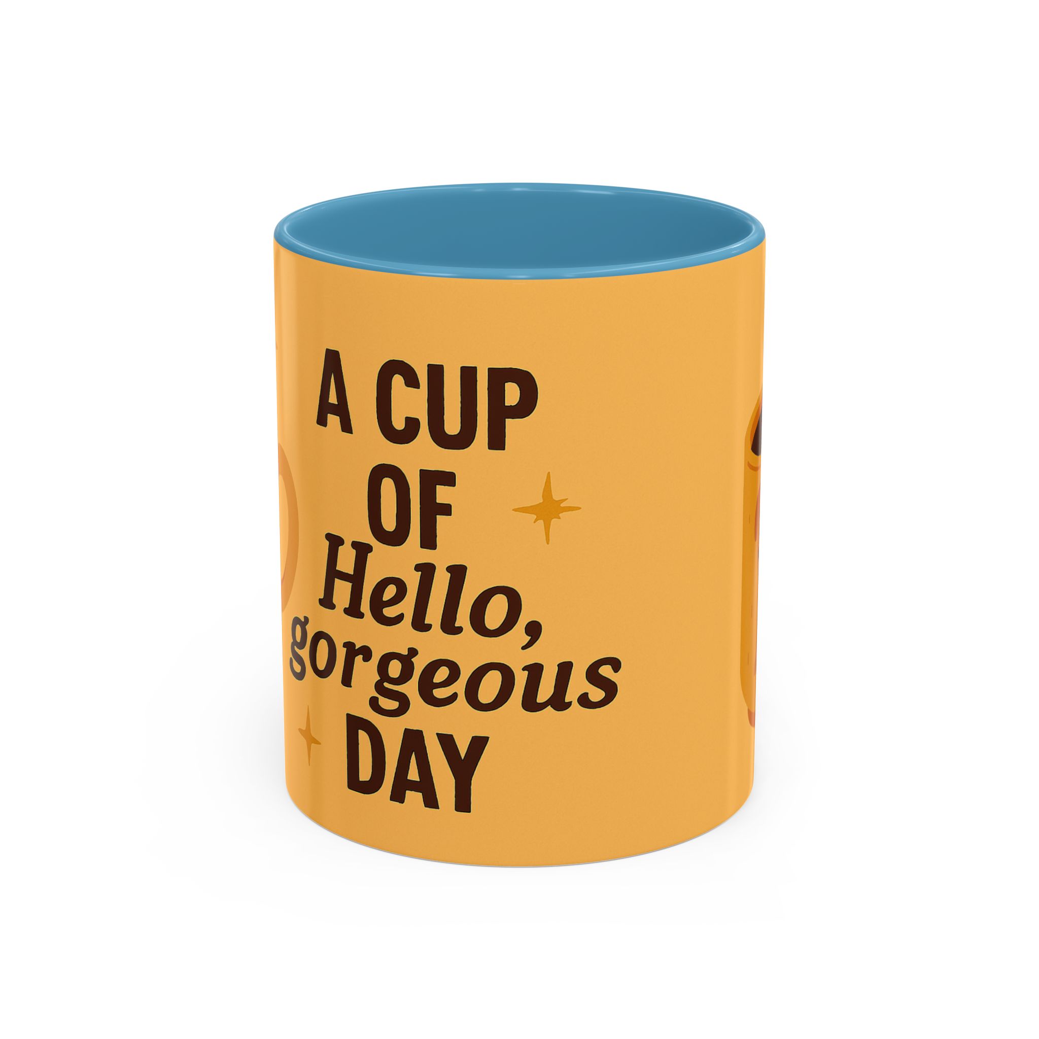 Coffee Mug — "A Cup of Hello, Gorgeous Day" Cute Dog Accent Mug - Image 17