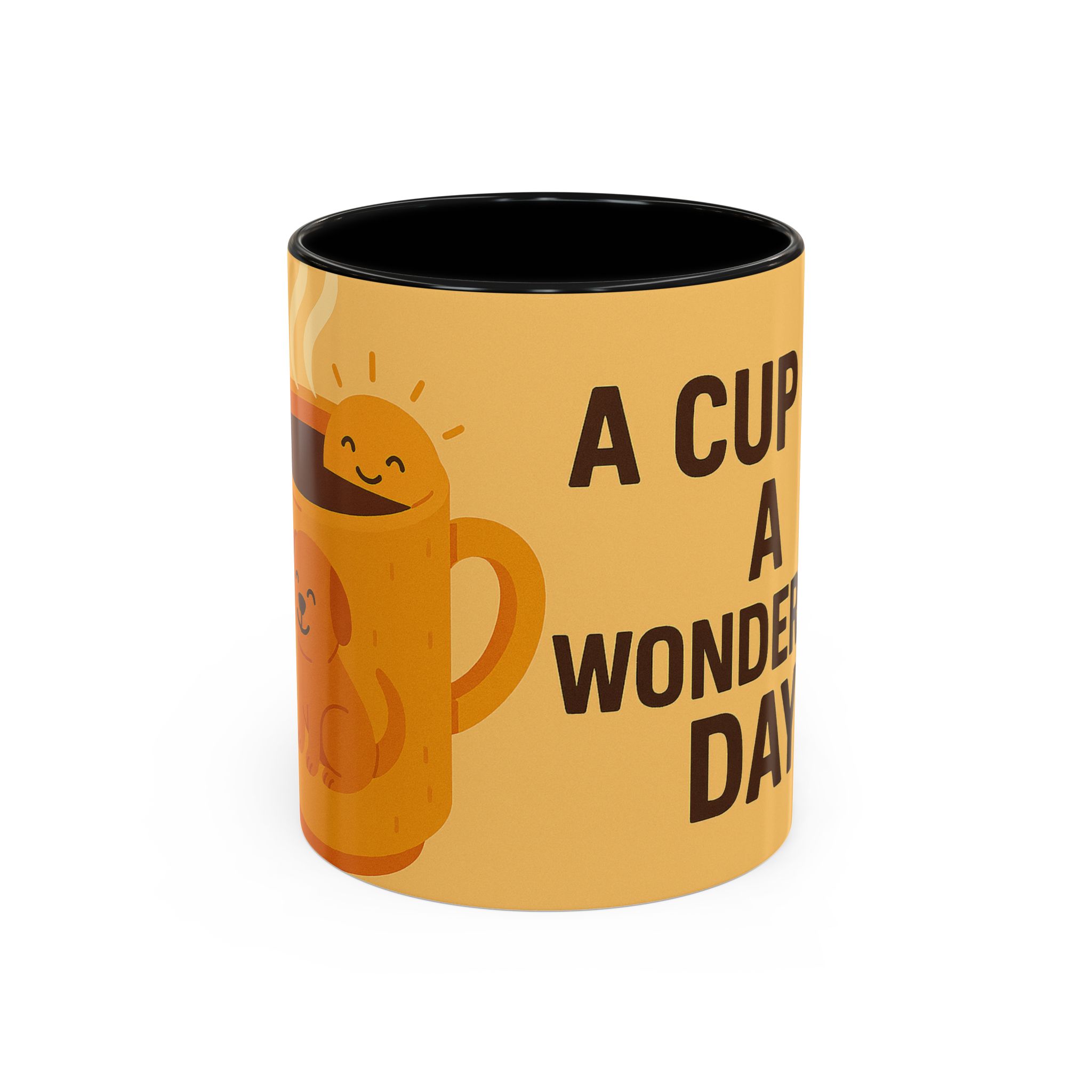 Coffee Mug — "A Cup of Sunshine, A Wonderful Day" Ceramic Accent Mug (11/15oz) - Image 2