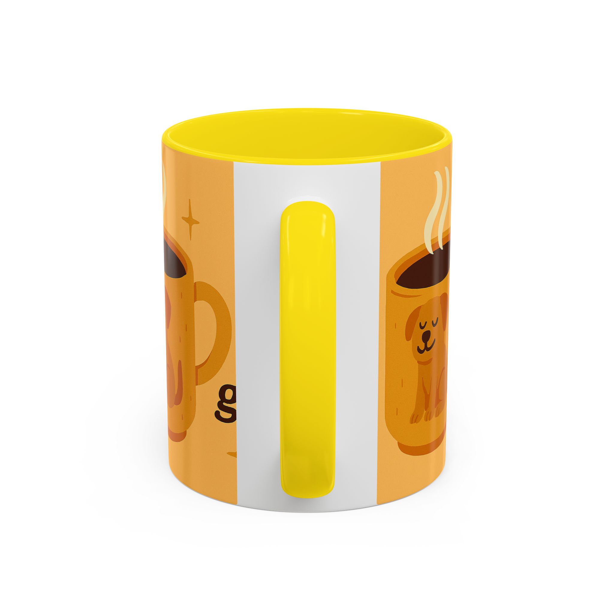 Coffee Mug — "A Cup of Hello, Gorgeous Day" Cute Dog Accent Mug - Image 28