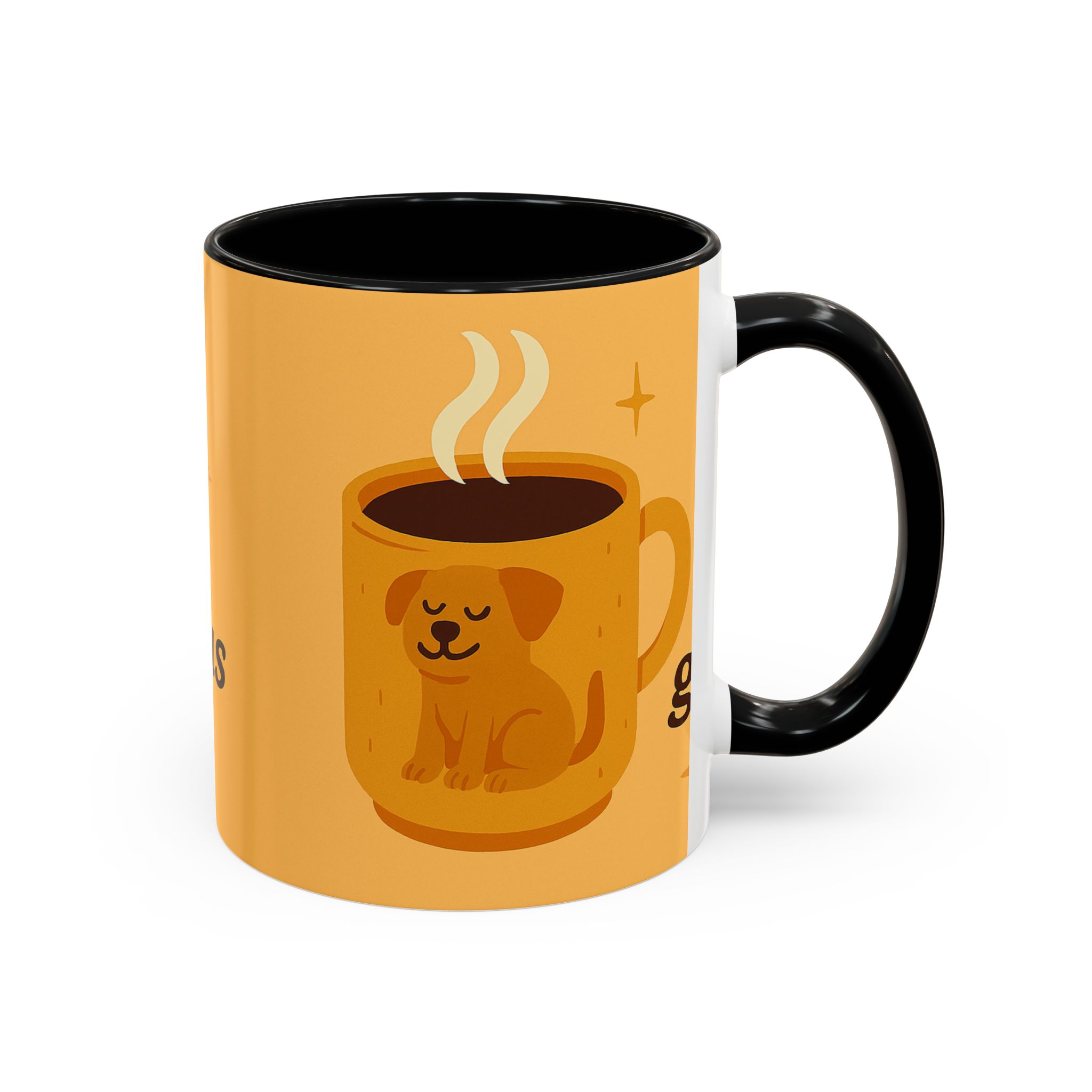 Coffee Mug — "A Cup of Hello, Gorgeous Day" Cute Dog Accent Mug - Image 2