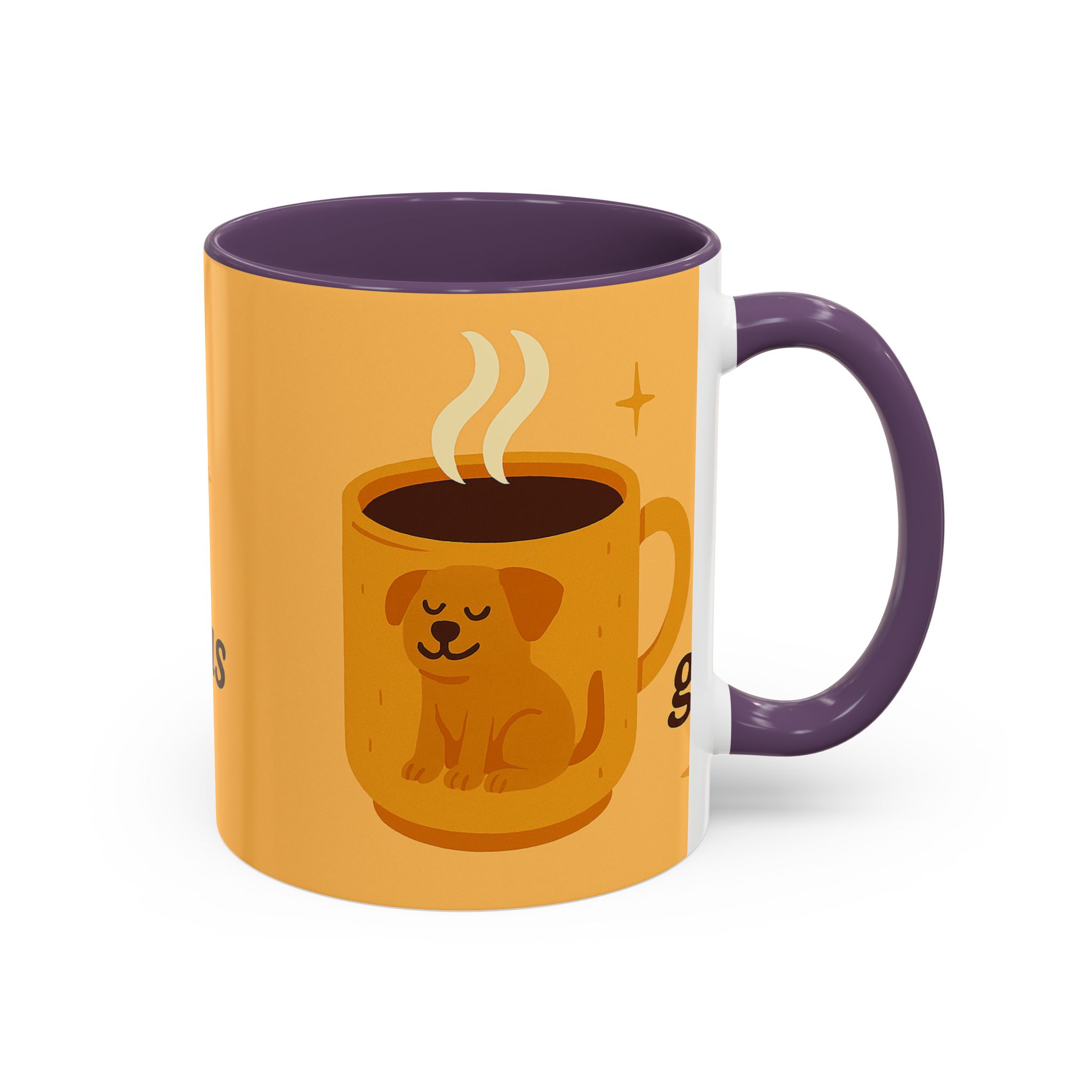 Coffee Mug — "A Cup of Hello, Gorgeous Day" Cute Dog Accent Mug - Image 34