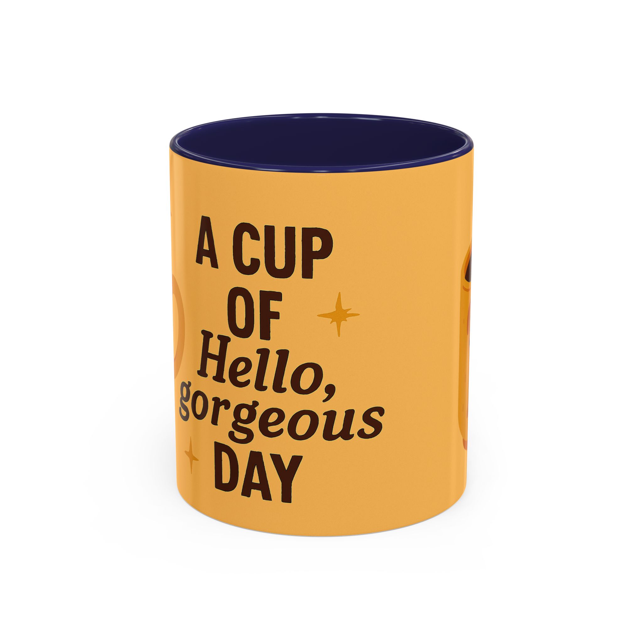 Coffee Mug — "A Cup of Hello, Gorgeous Day" Cute Dog Accent Mug - Image 5